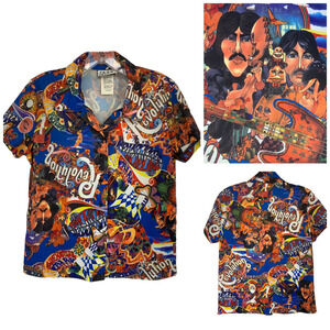 True Vintage Jazz Sport Beatles Revolution Psychedelic Hippie Button Front Shirt
